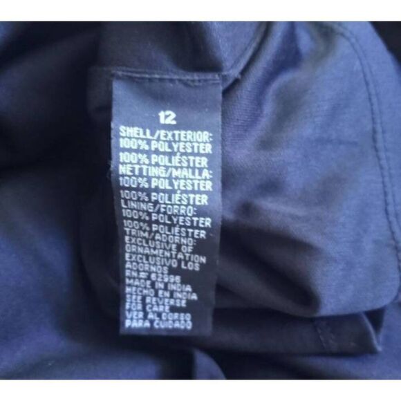 SCARLET NITE BLACK & NUDE DRESS SZ.12 EUC - Picture 6 of 6